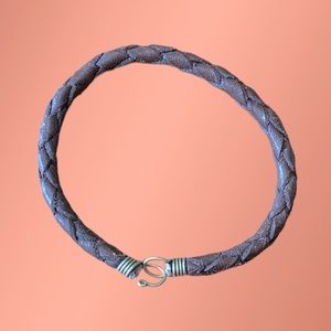 Leather woven bracelet